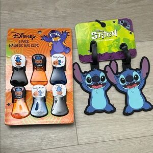 Disney Stitch magnetic chip Bag Clips and Luggage bag tags